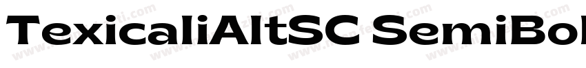 TexicaliAltSC SemiBold字体转换